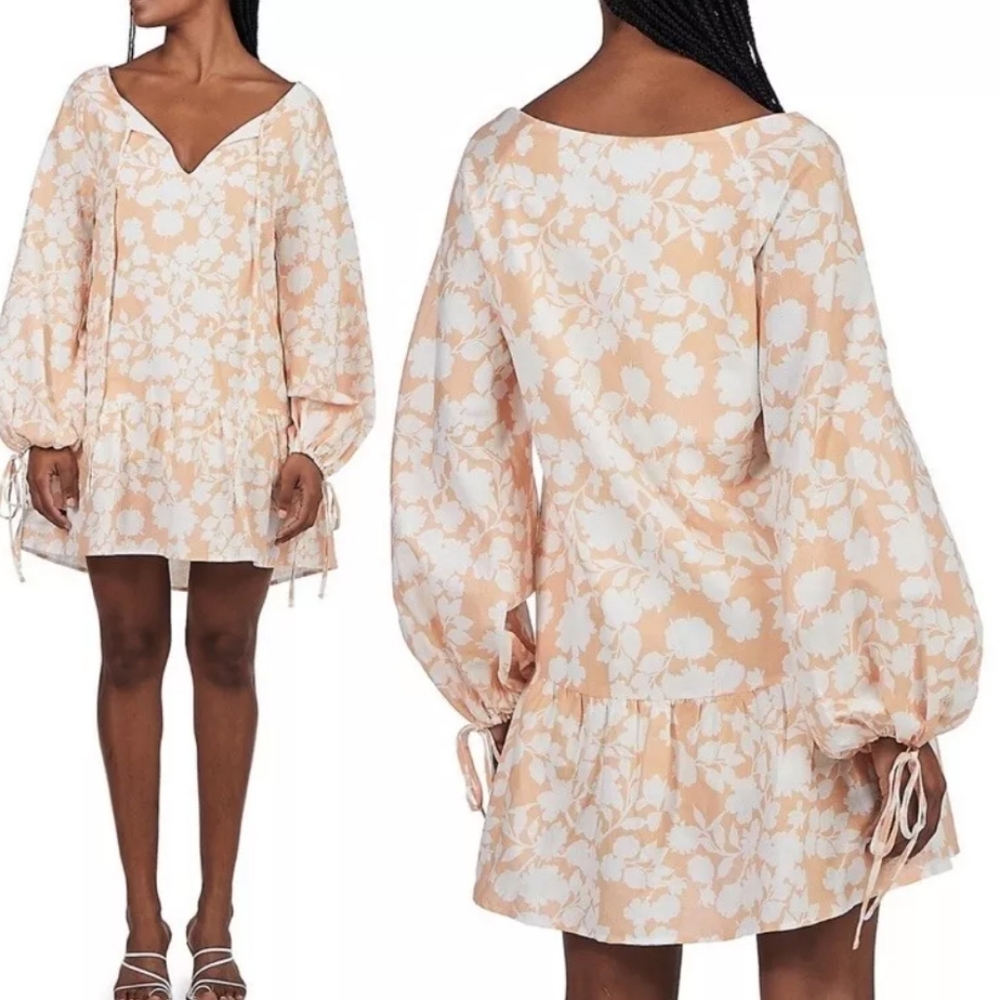 NWT Anthropologie Charlie Holiday Zephyr Eve Dropped waist Dress